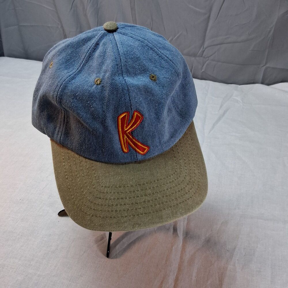 KAHLUA Light Blue Denim Logo Cap Adjustable Strapback Alcohol Bar Hat